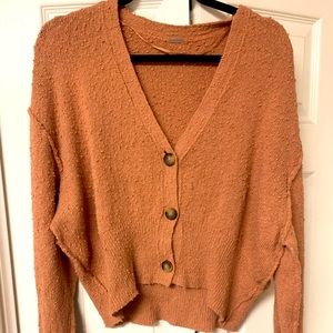 Free People Found My Friend Cardi in Terracota